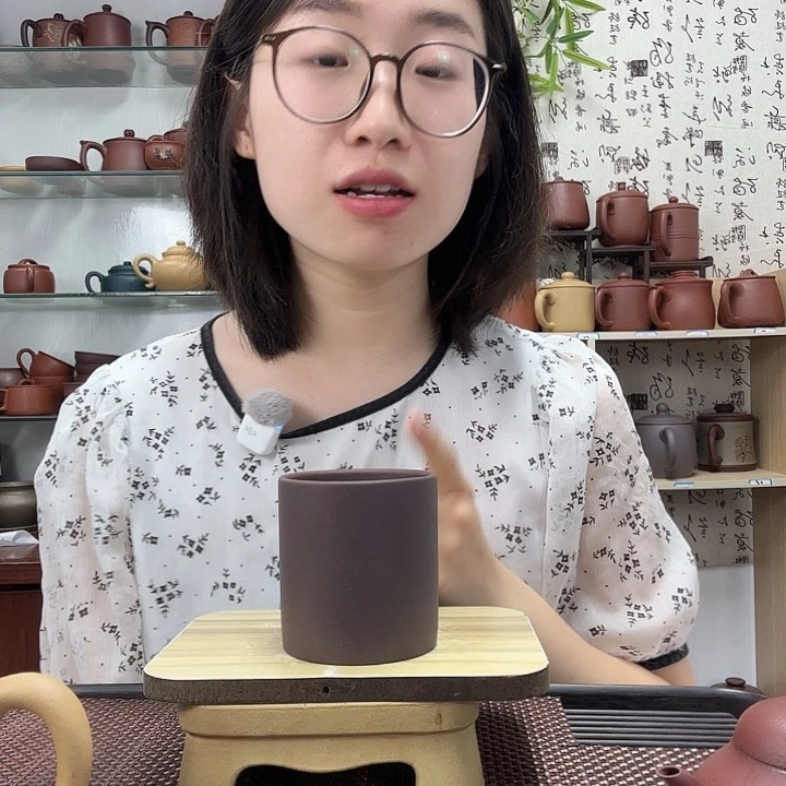 茶杯紫砂原矿老紫泥手握杯尾单没礼盒250CC左右