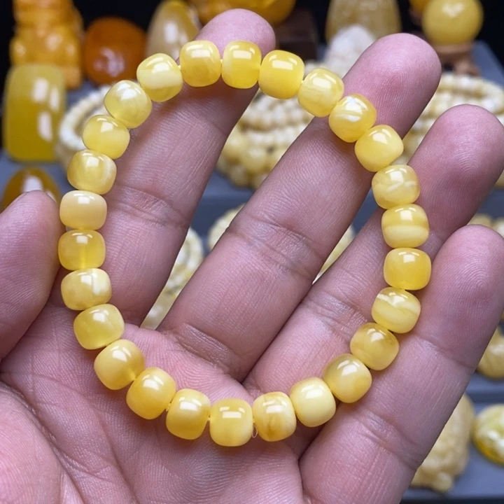 蜜蜡手串未镶嵌仅**生