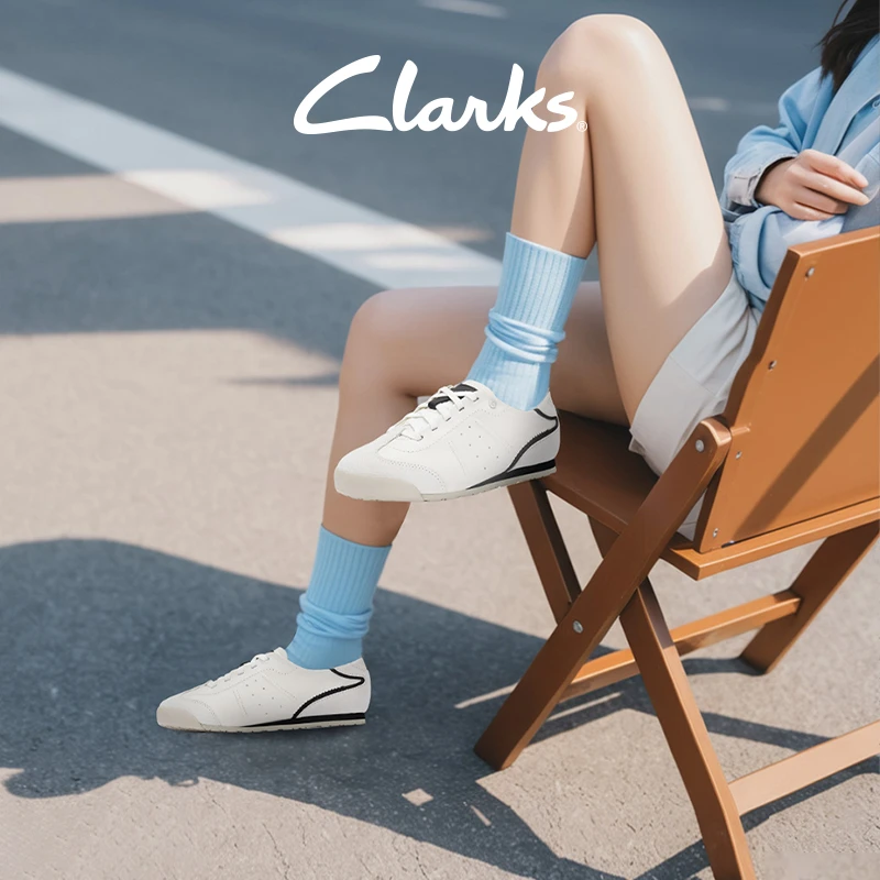 【流光风】Clarks其乐现代瓦纳系列复古德训鞋透气休闲薄底鞋女鞋