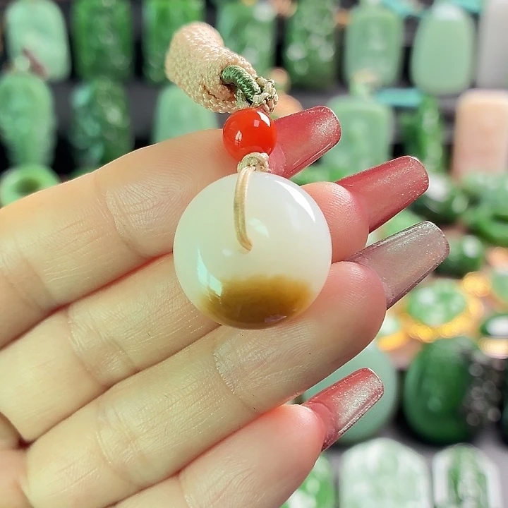 和田玉未镶嵌挂件