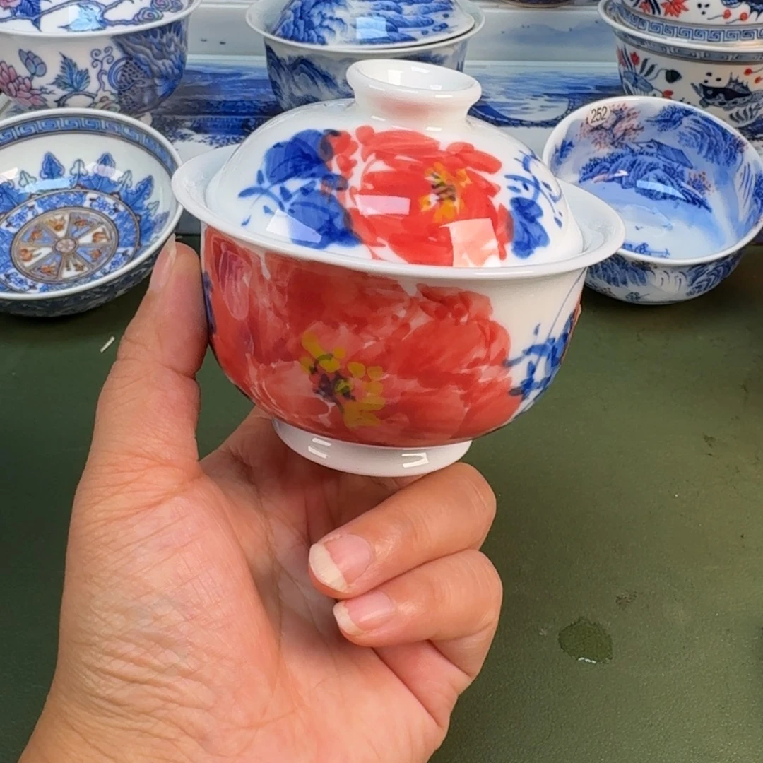 景德镇纯手绘茶具圆圆248