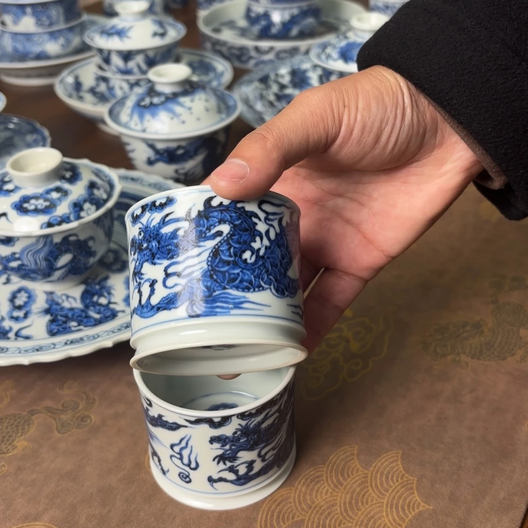 摆件陶景德镇手绘茶器