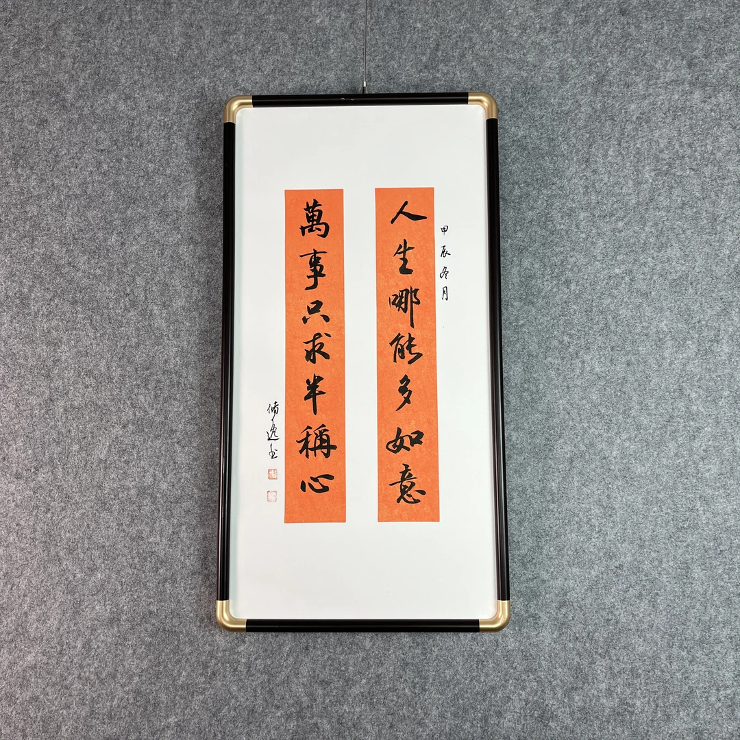 人生哪能多如意-储逸老师手写书法35*68cm-客厅卧室玄关墙面