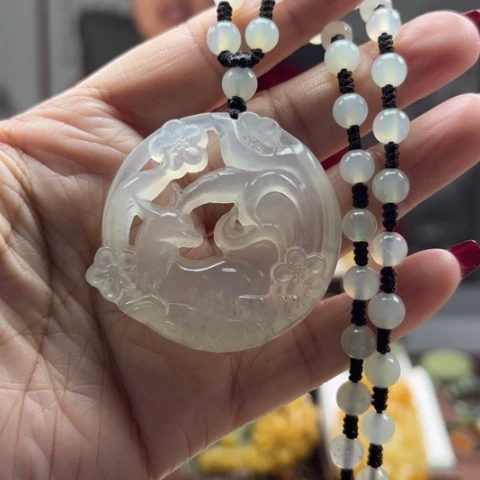 岫玉挂件未镶嵌挂件