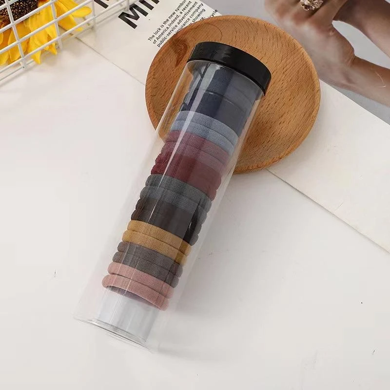 【随机一桶】发饰扎头发简约罐装加粗高弹力耐用无缝不伤发