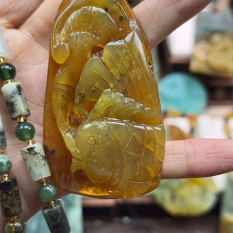 岫玉挂件未镶嵌挂件