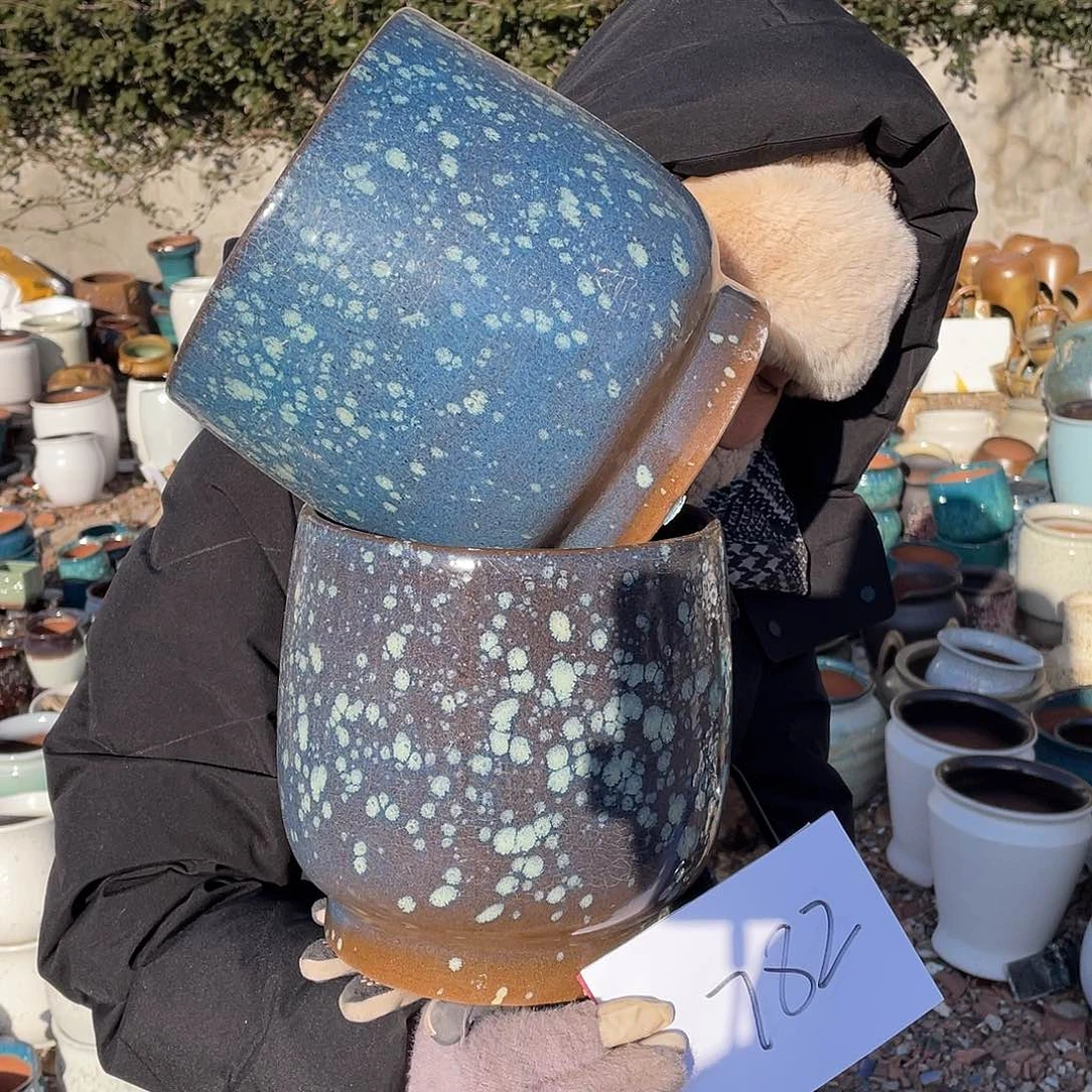 红陶王嫂花盆0208-782