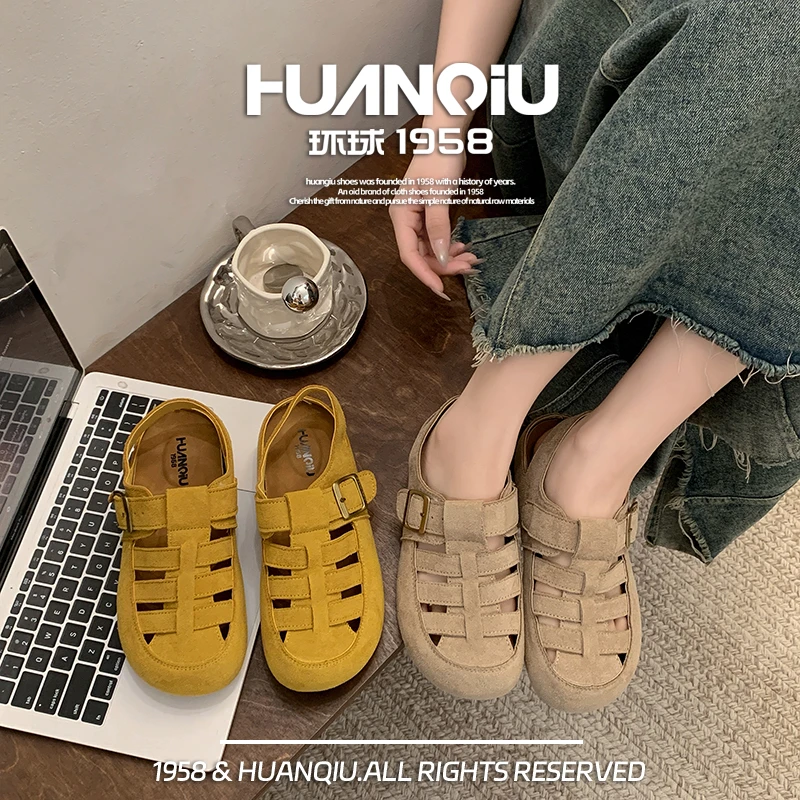 2025夏季新款旅游鞋女款百搭勃肯罗马凉鞋夏天穿裙子专用鞋子拖鞋