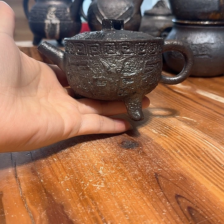 杯柴烧微瑕手工壶