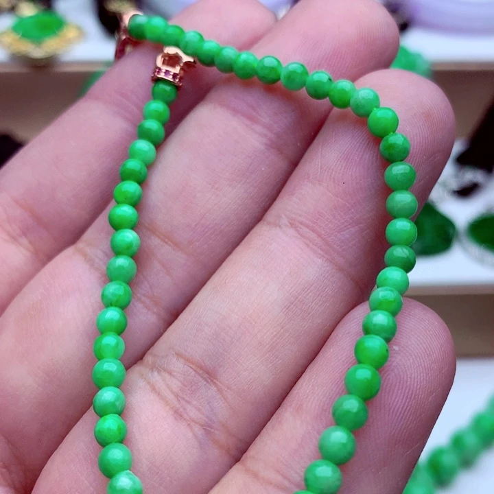 翡翠未镶嵌手链手串