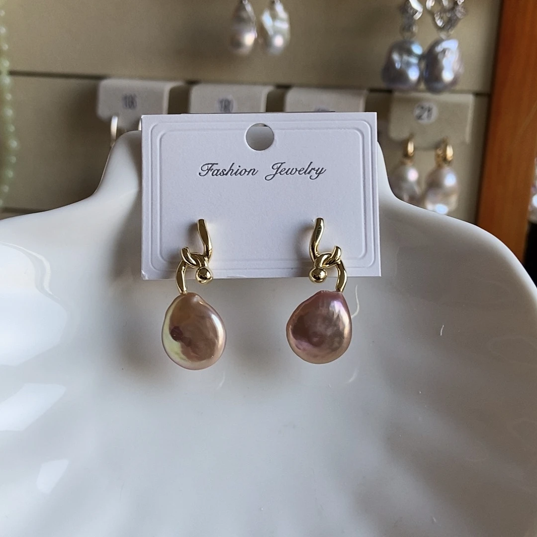 淡水珍珠合金吊坠(不含链)特价耳饰3362