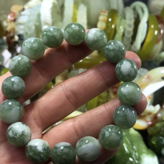 岫玉未镶嵌手链65