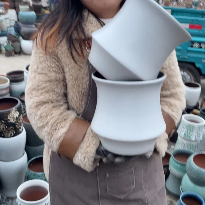 紫砂花盆口20高20正品正品