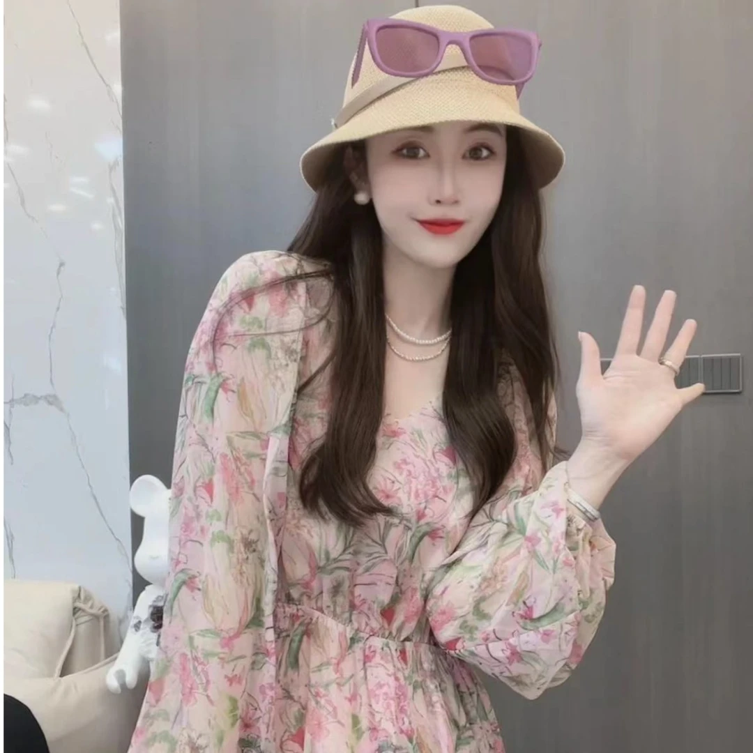 【同瑄品牌】新款【气质女神】休闲碎花连衣裙 E2002