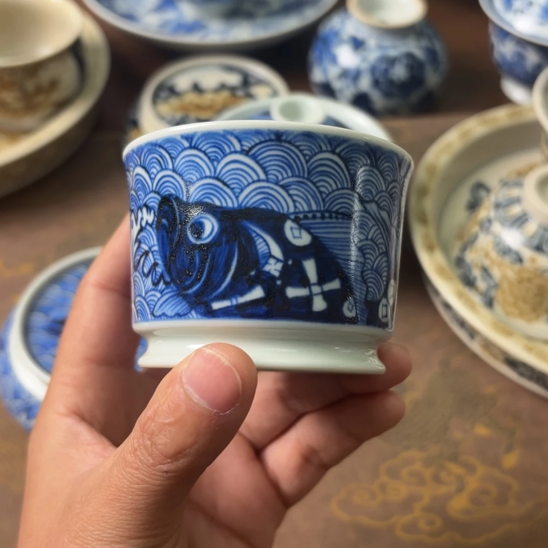 陶瓷摆件景德镇手绘茶器