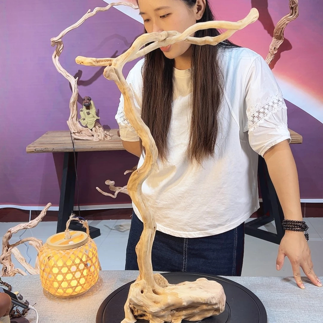 小***子木天然杜鹃根根艺摆件