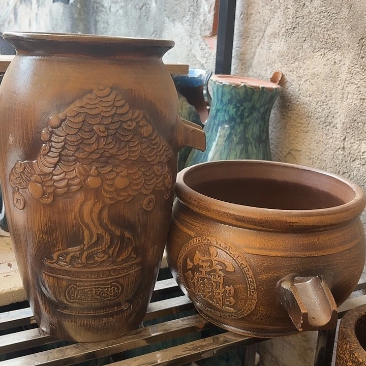 粗陶口径21/40，27/20进水口2.5厘米