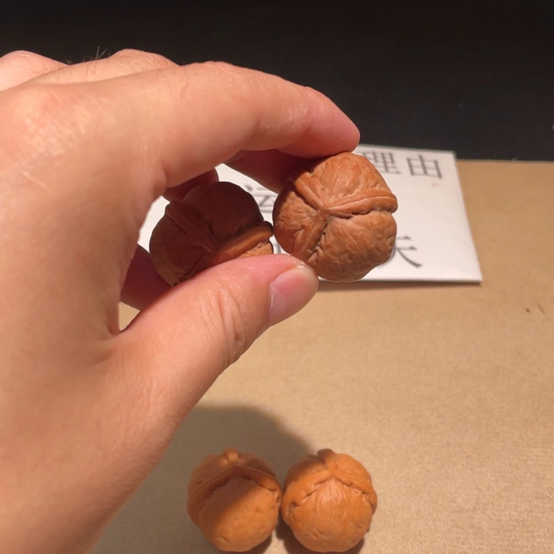 把件文玩核桃精品龙珠三棱