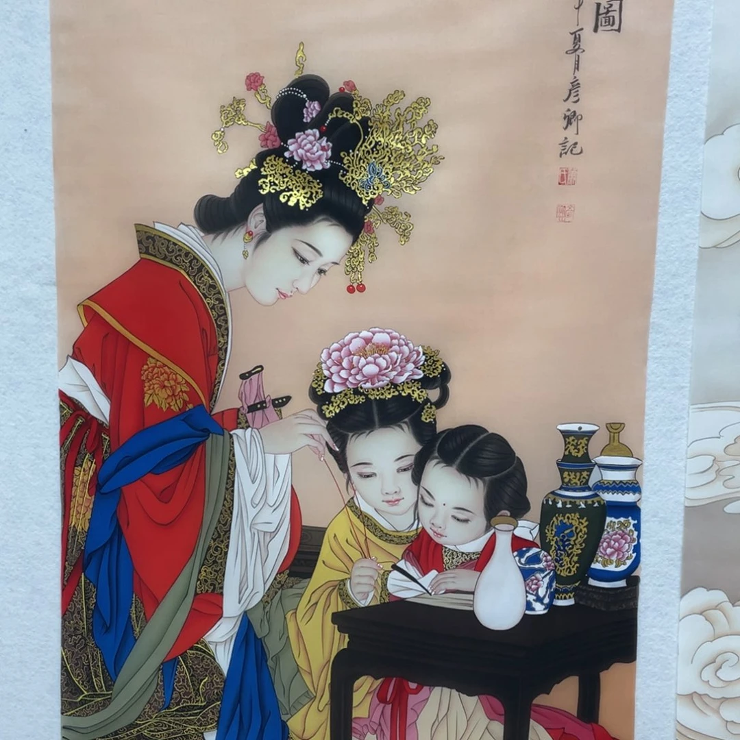 光***A国画工笔人物画作品欣赏