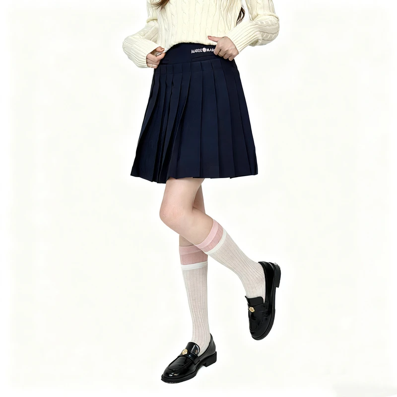 15)MARDI秋季百搭学院风百褶裙高腰显瘦女款半身短裙裤MQZ2532268