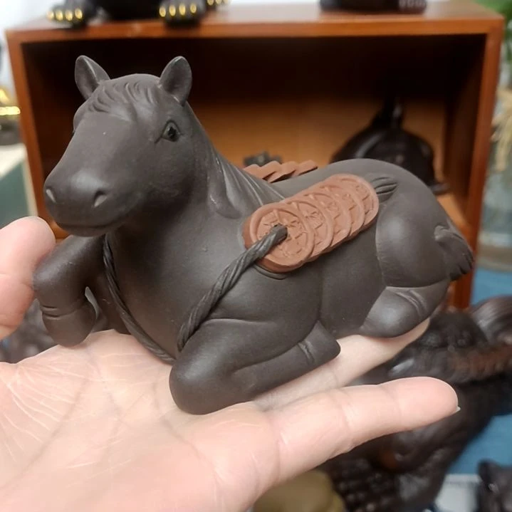 茶宠紫砂小马茶宠摆件