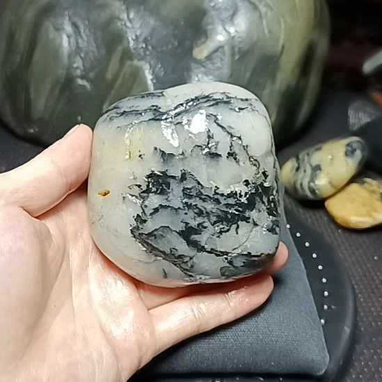 新疆金丝玉原石国画