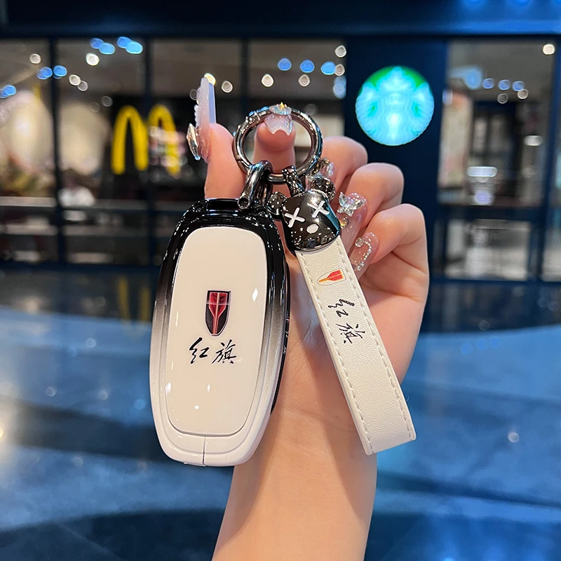 适用新款红旗h5钥匙套h9 hs7壳h7扣eqm5专用e-hs3高级hs5汽车男女