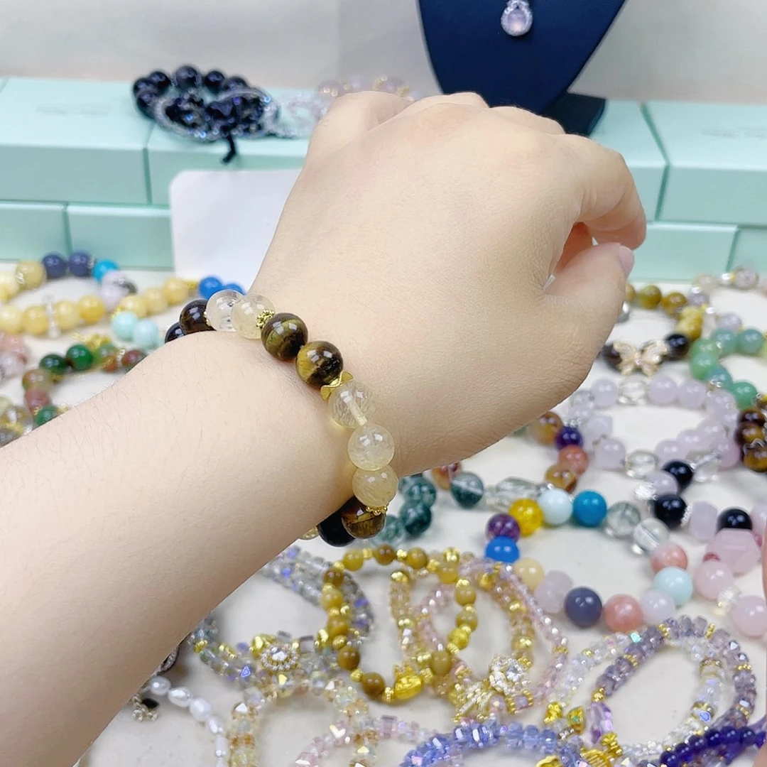 手饰针钠钙石银S925镀金镶嵌