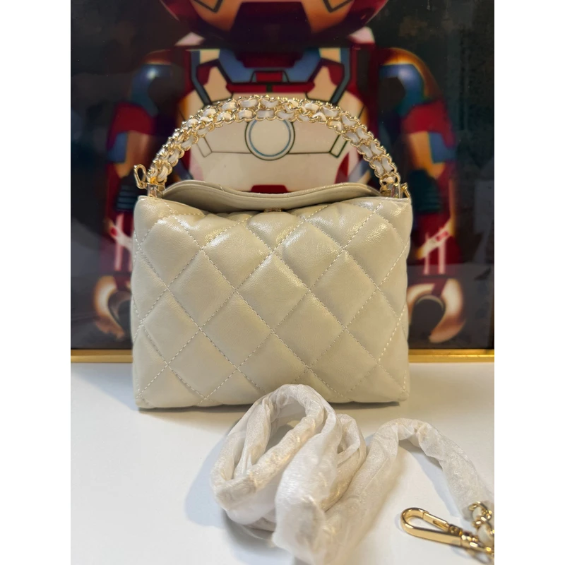 【A175】小香风麻花手柄饭盒hobo19CM奢品女包MD1077
