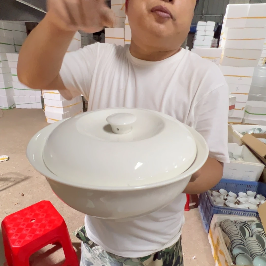 瓷片景德镇高温陶瓷品锅