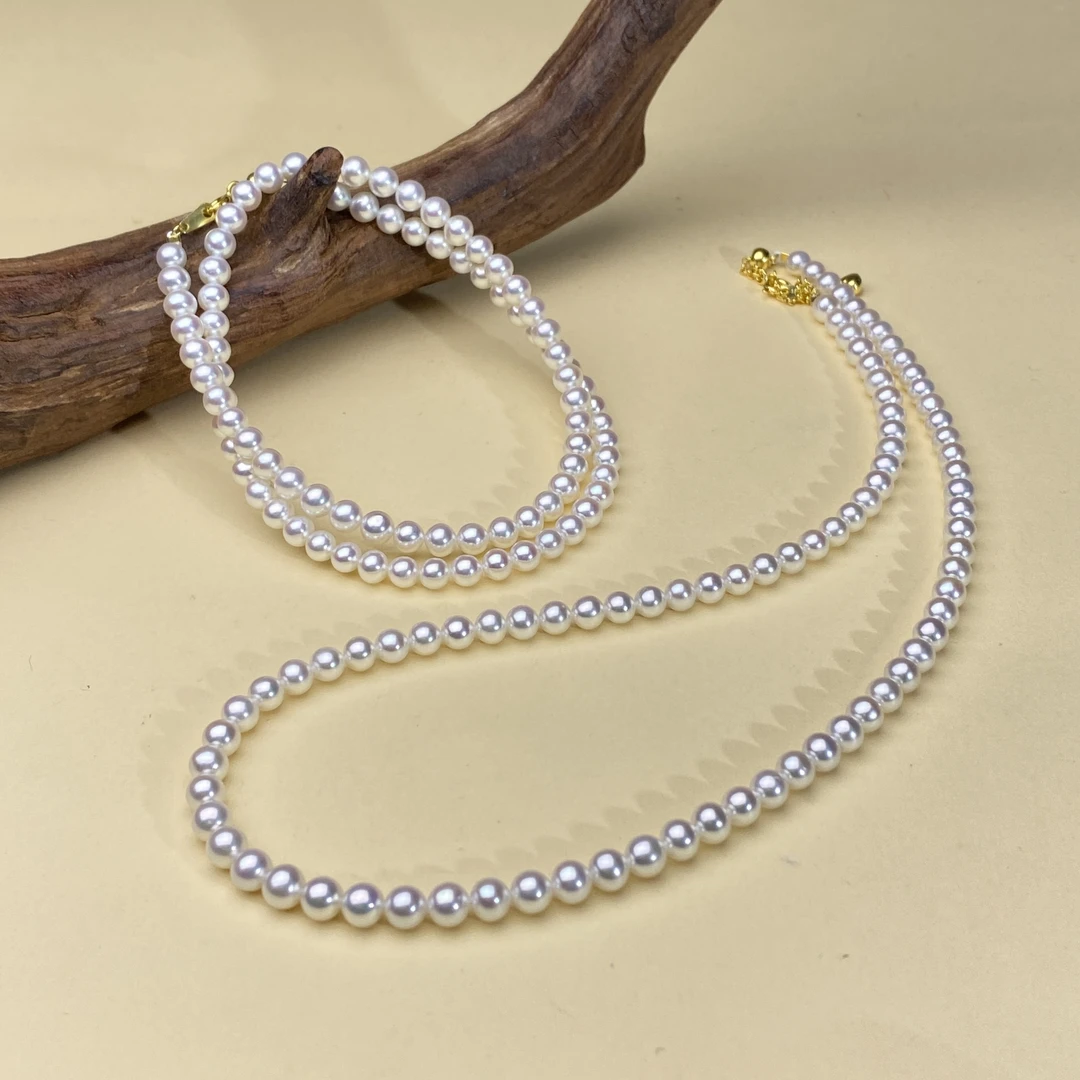 【小北好物】淡水珍珠项链1-17QH15X320【多样性发一件】约4mm带礼盒