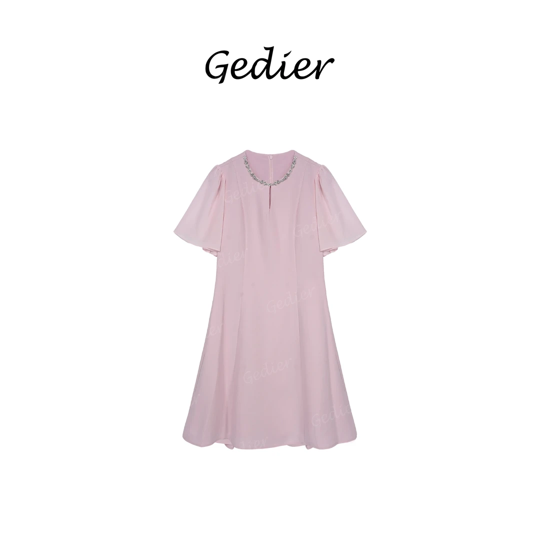 【歌蒂尔Gedier】法式连衣裙财阀千金老钱风长裙2025新款 LG520029Y