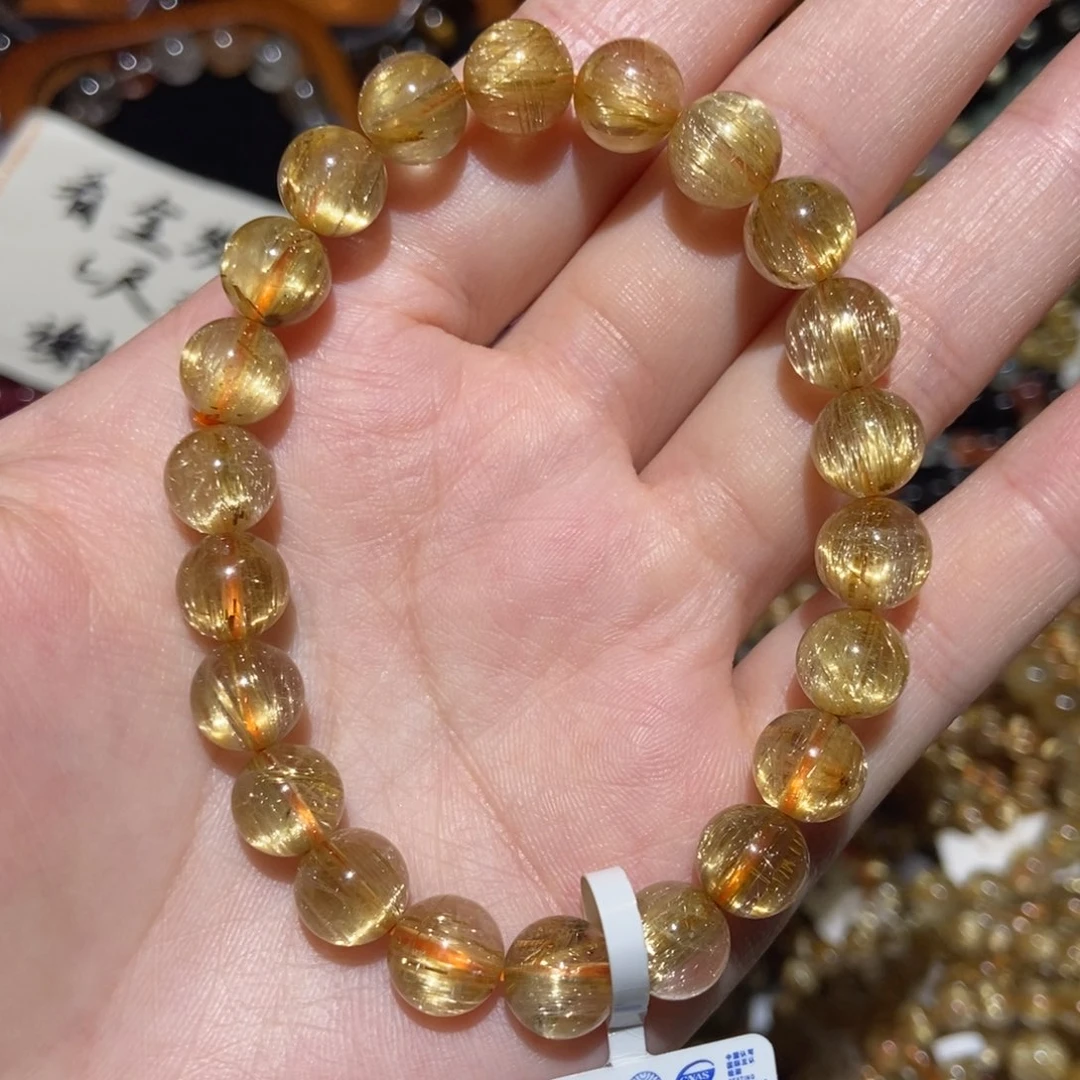 水晶手链未镶嵌钛晶9m