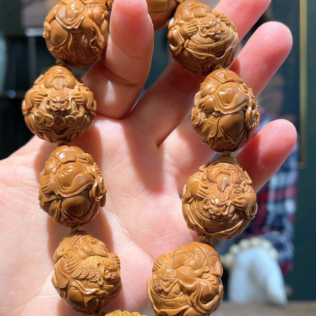 橄榄核手串/手链茄**豆财神，2.4……