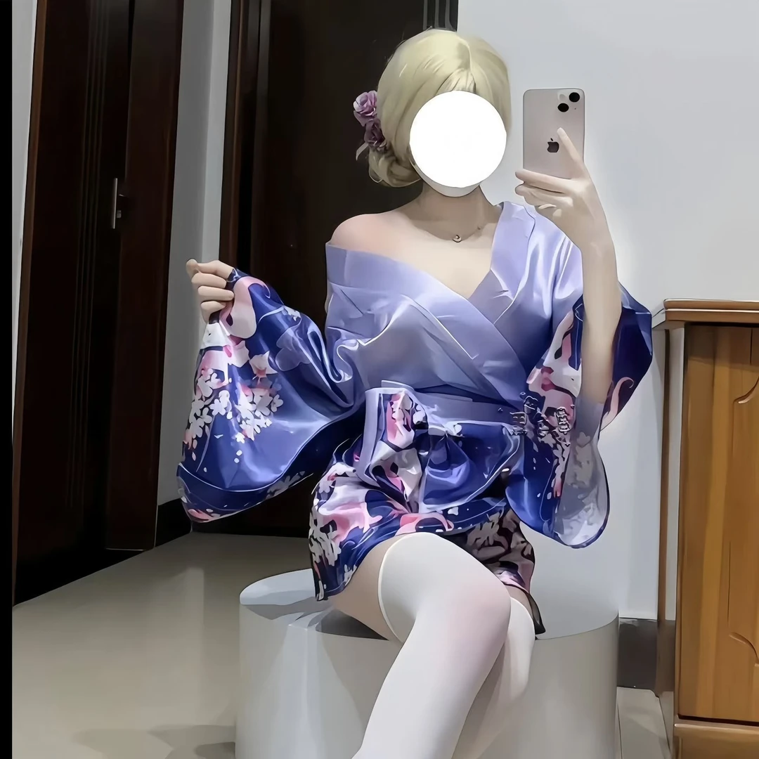 纯欲诱惑女情趣内衣性感深V花间狐梦二次元开襟日系和服制服套装