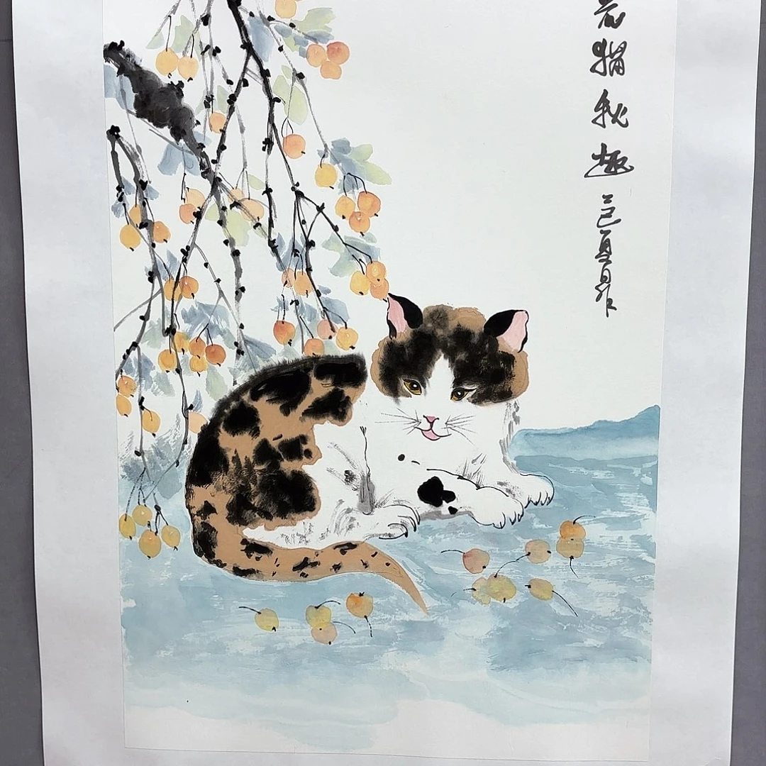 国画艺术家真人手绘