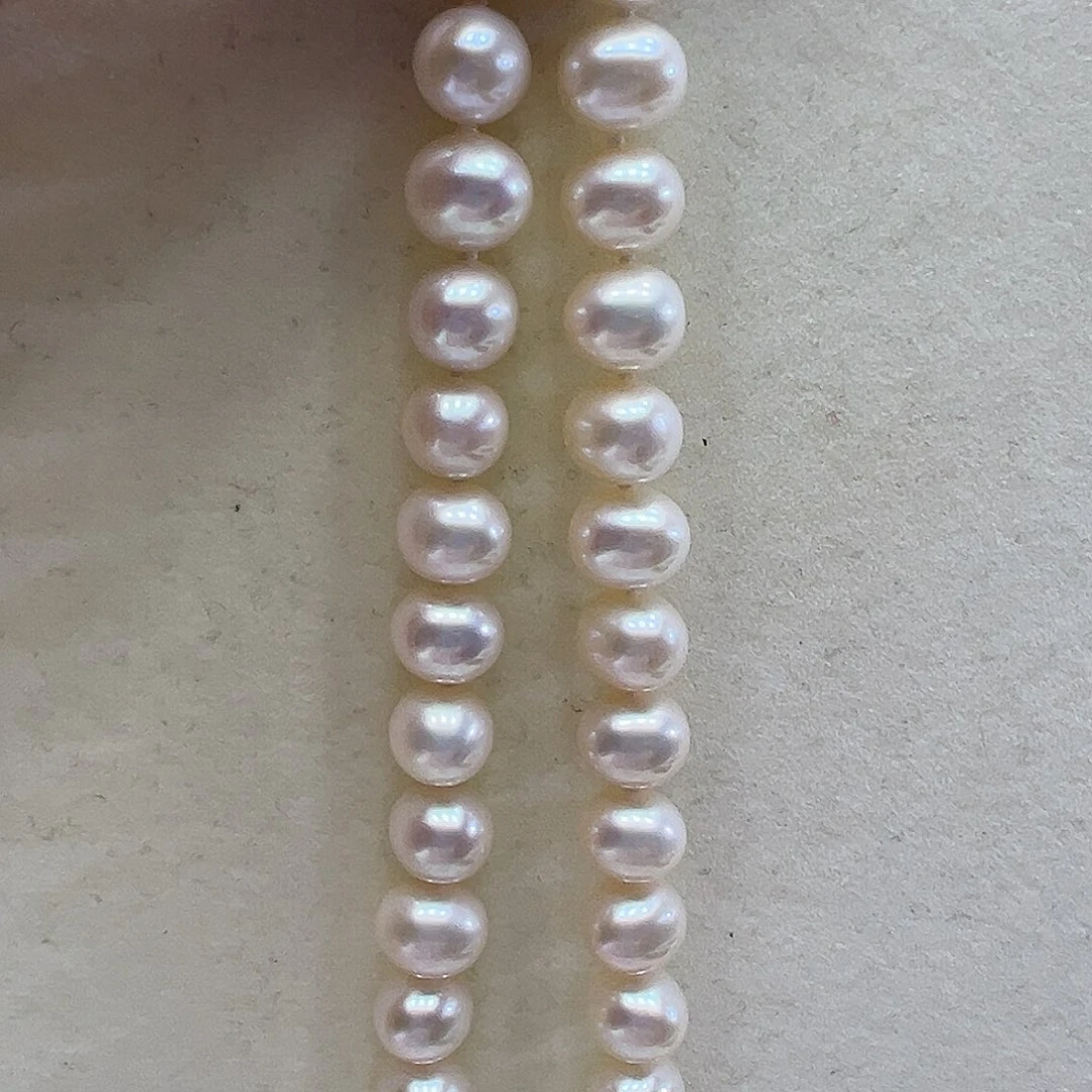 淡水珍珠银S925镶嵌颈饰➕9-10高品极光炫彩