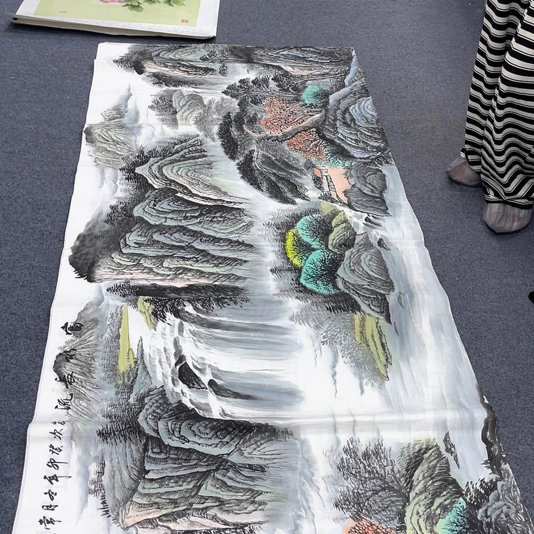 国画作品小姐姐放漏…