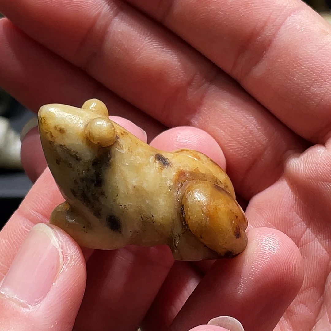 和田玉（糖玉）颈饰未镶嵌观**涛