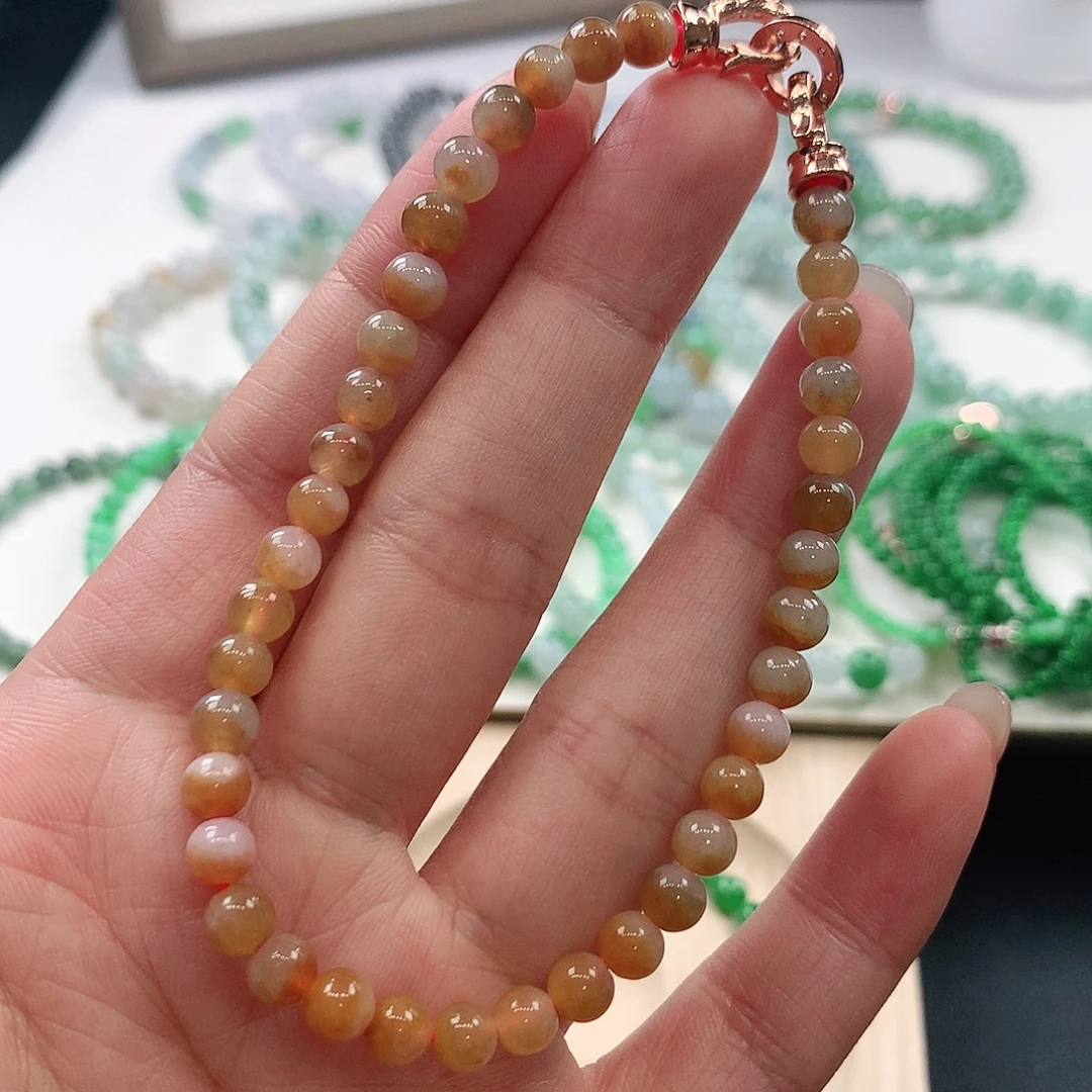 未镶嵌手链翡翠手链5mm