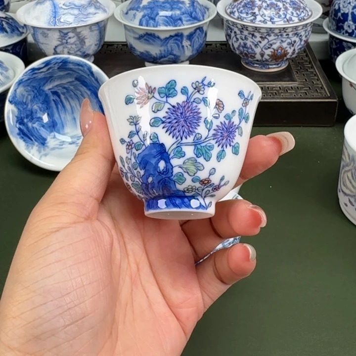 景德镇纯手工手绘茶器蒙蒙