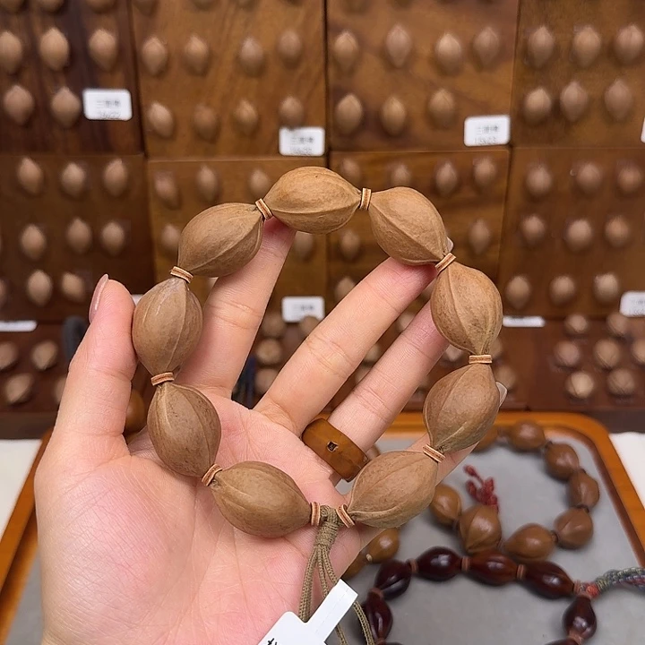 橄榄核手串/手链梅林铁核三花19.29