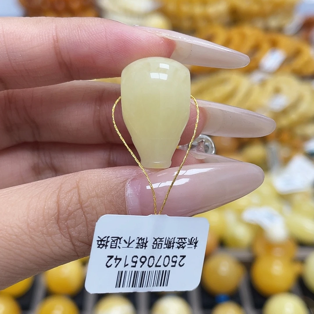 未镶嵌蜜蜡珠宝奇石圈****融13.3mm三通