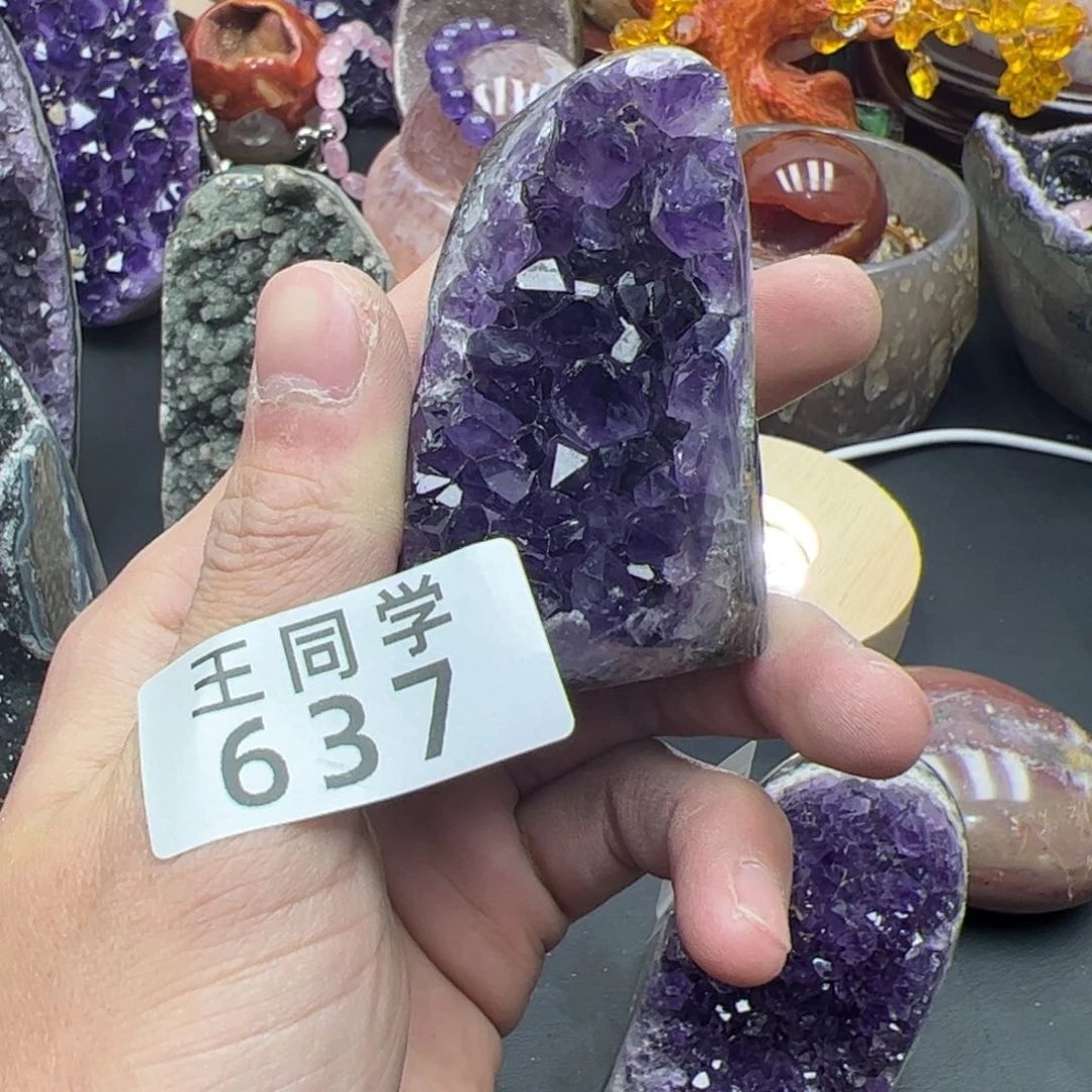 紫晶水晶摆件未镶嵌637