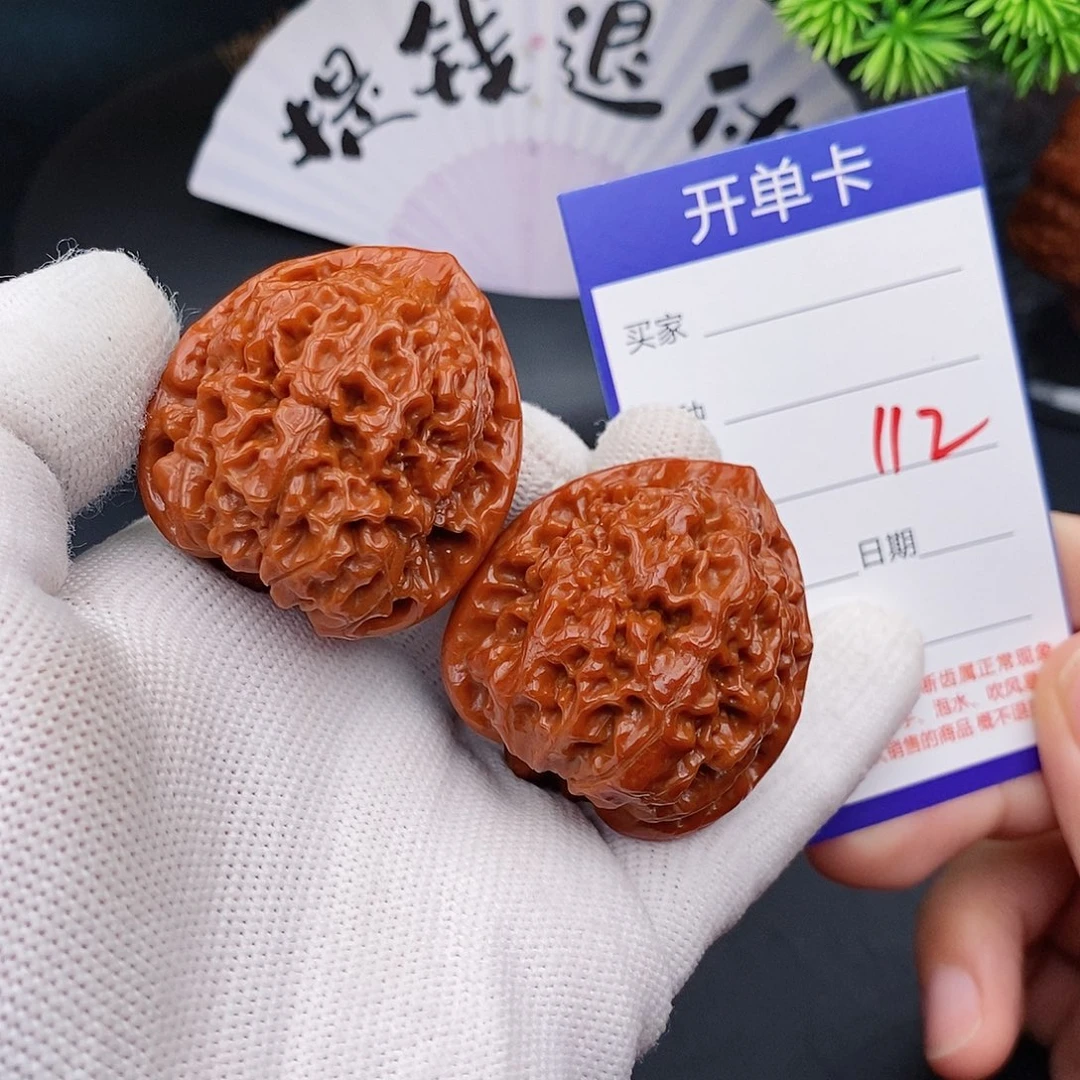 文玩核桃把件40官帽112