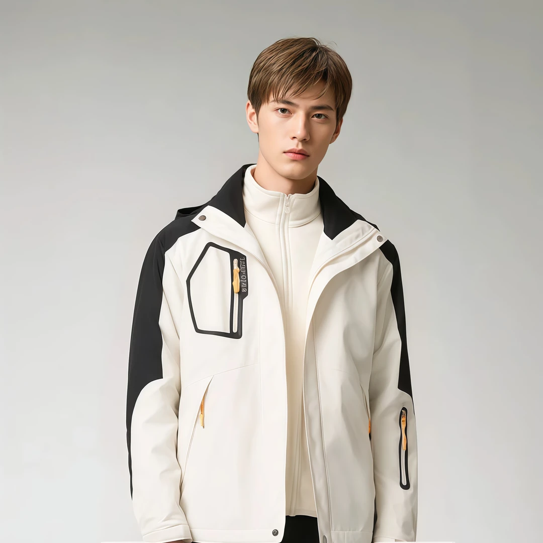 新款户外冲锋衣三合一可拆卸防风防水秋冬男女通用保暖外套