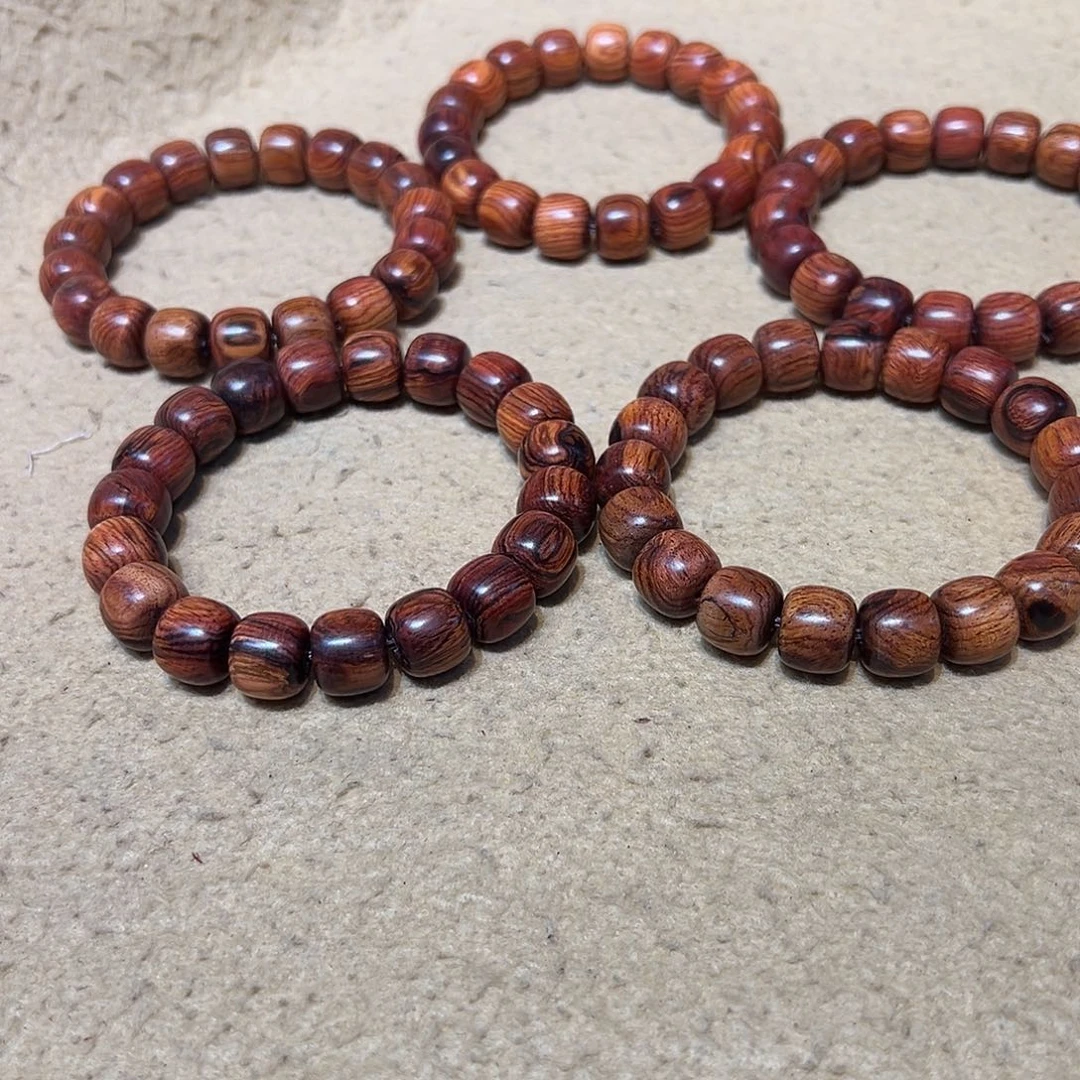 小叶紫檀手串/手链12开门海紫红油梨大黑线