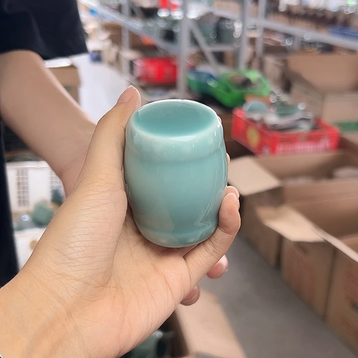 龙泉云间青瓷小米茶器