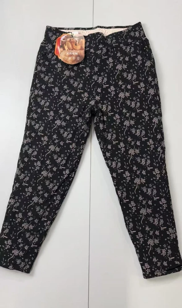 羊-驼绒中老年人秋冬款加厚加绒保暖裤可外穿 一条过冬 随机花色