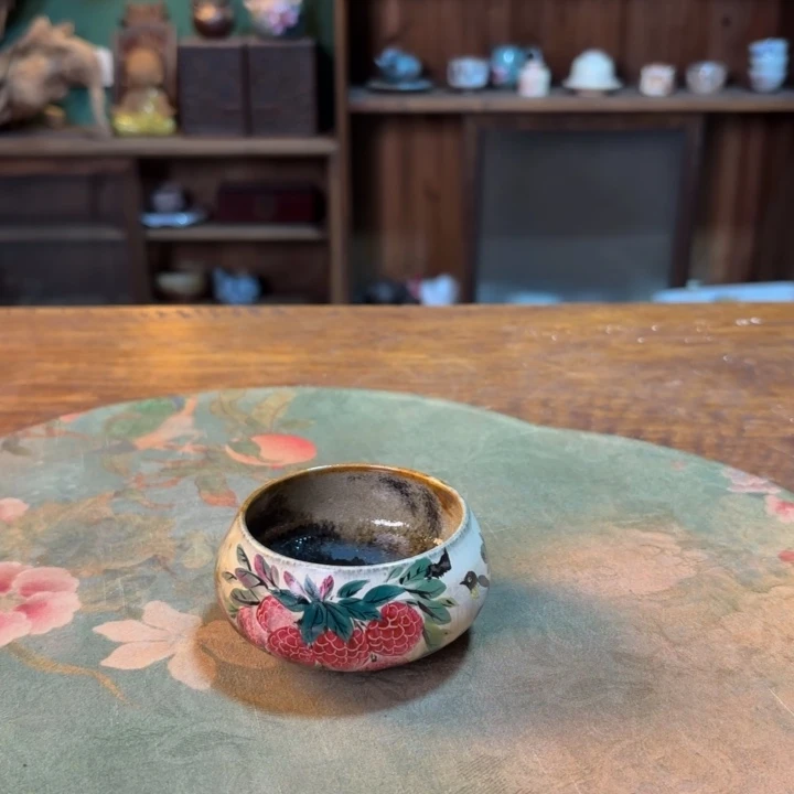 柴烧纯手工手绘陶瓷